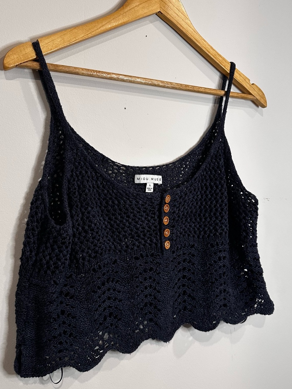 miou muse | crochet knit tank